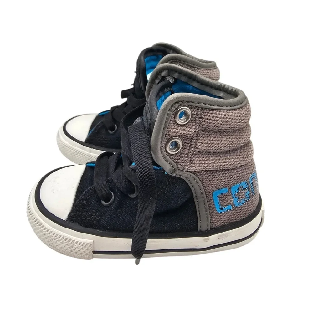 Converse Infants Chuck Taylor All Star High Street sneakers Sz 5 Black Gray